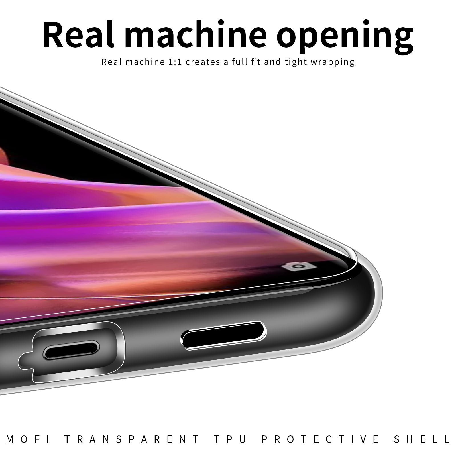 MOFI Transparent Phone Case For Oppo Reno9 5G/Reno9 Pro 5G Shockproof TPU Mobile Phone Cover MOFI Transparent Phone Case For Oppo Reno9 5G/Reno9 Pro 5G Shockproof TPU Mobile Phone Cover